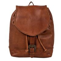 Sarah Carriage Port Canvas and Leather Backpack
