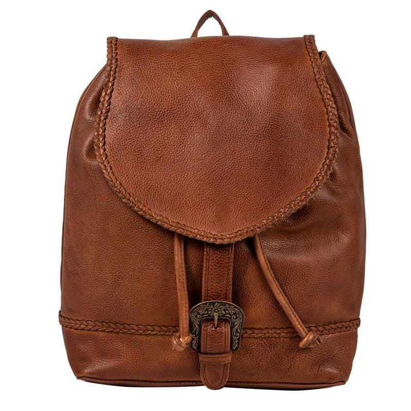 Sarah Carriage Port Canvas and Leather Backpack