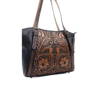 Lark Hand-tooled Leather Crossbody Bag