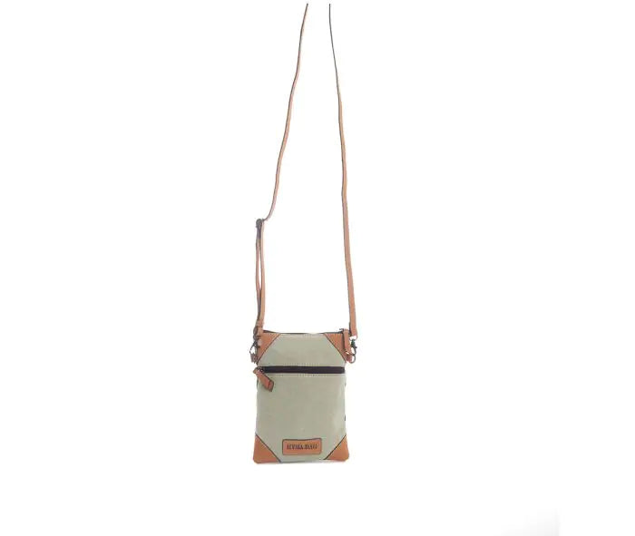 Mandala Leather Corner Crossbody Bag