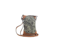 Mandala Leather Corner Crossbody Bag