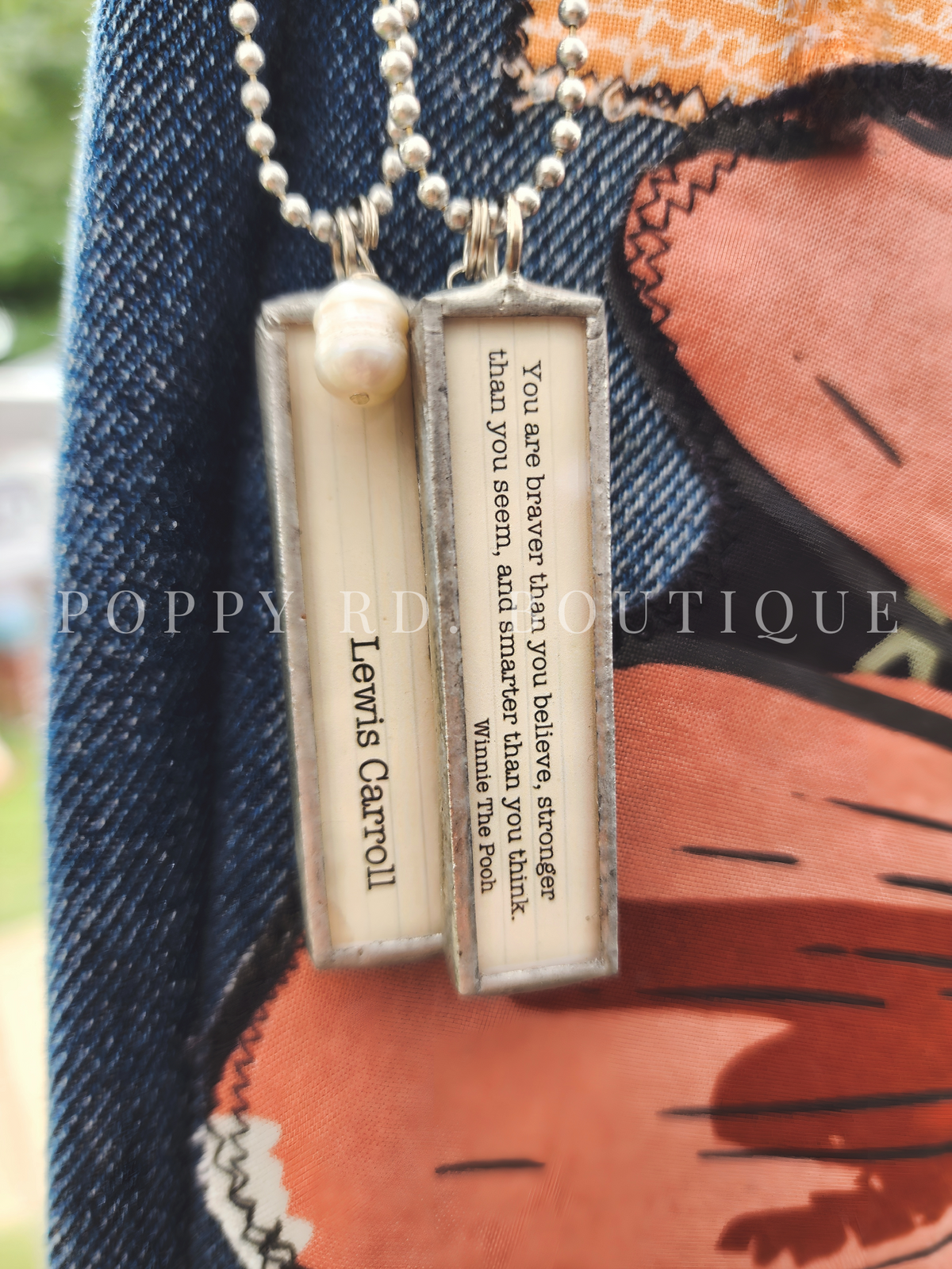 "Braver, Stronger, Smarter" stamped necklace *