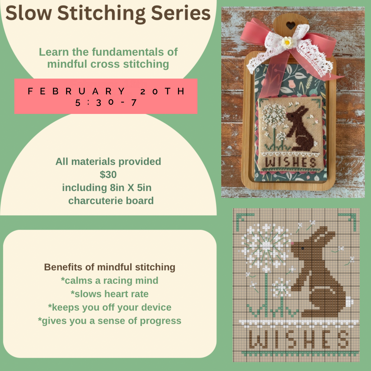 Slow Stitch Embroidery Class