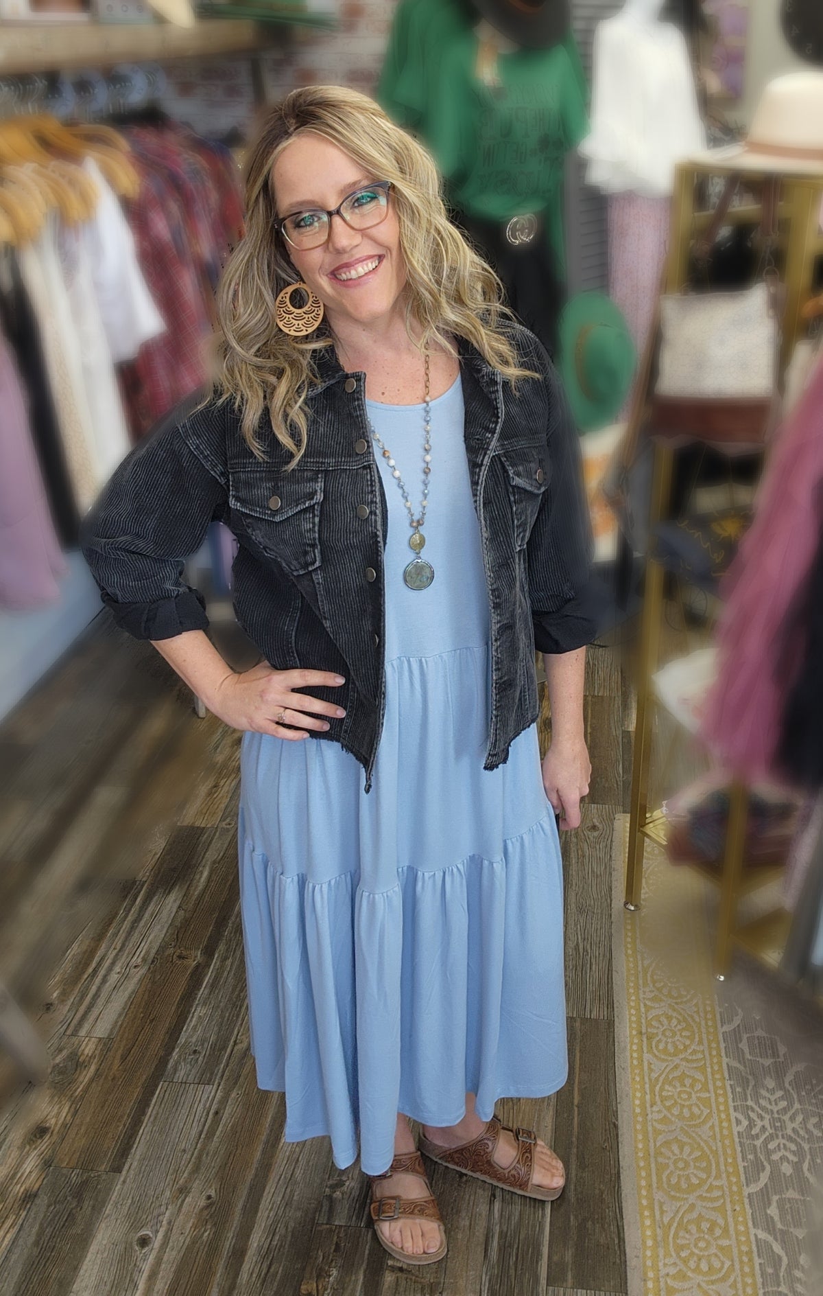 Sunny Day Dress in Lake Blue Sm - 3XL * on sale
