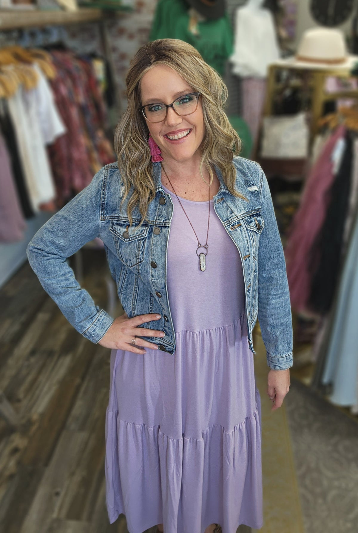 Sunny Day Dress in Lilac Sm - 3XL