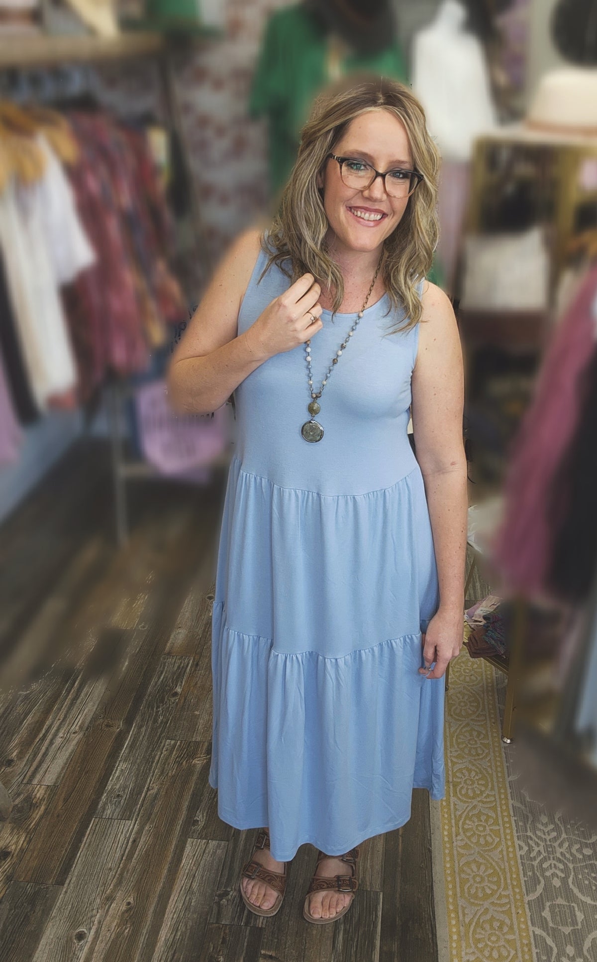 Sunny Day Dress in Lake Blue Sm - 3XL * on sale