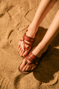 Stroll in the Sand Sandals by Jellypop * on sale