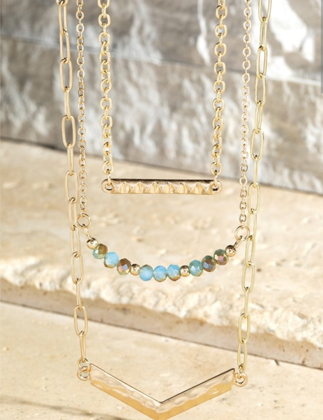 Dappled Waters Layered necklace
