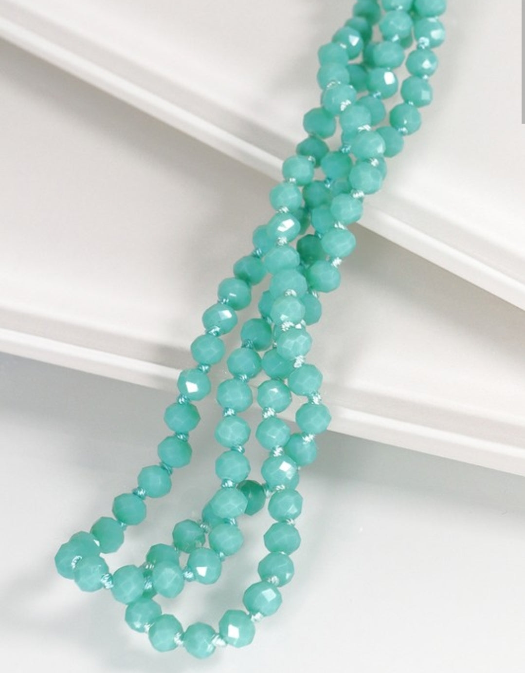 Turqouise Glass bead necklace