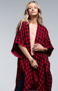 Country Christmas Open Front Tunic in red * on sale