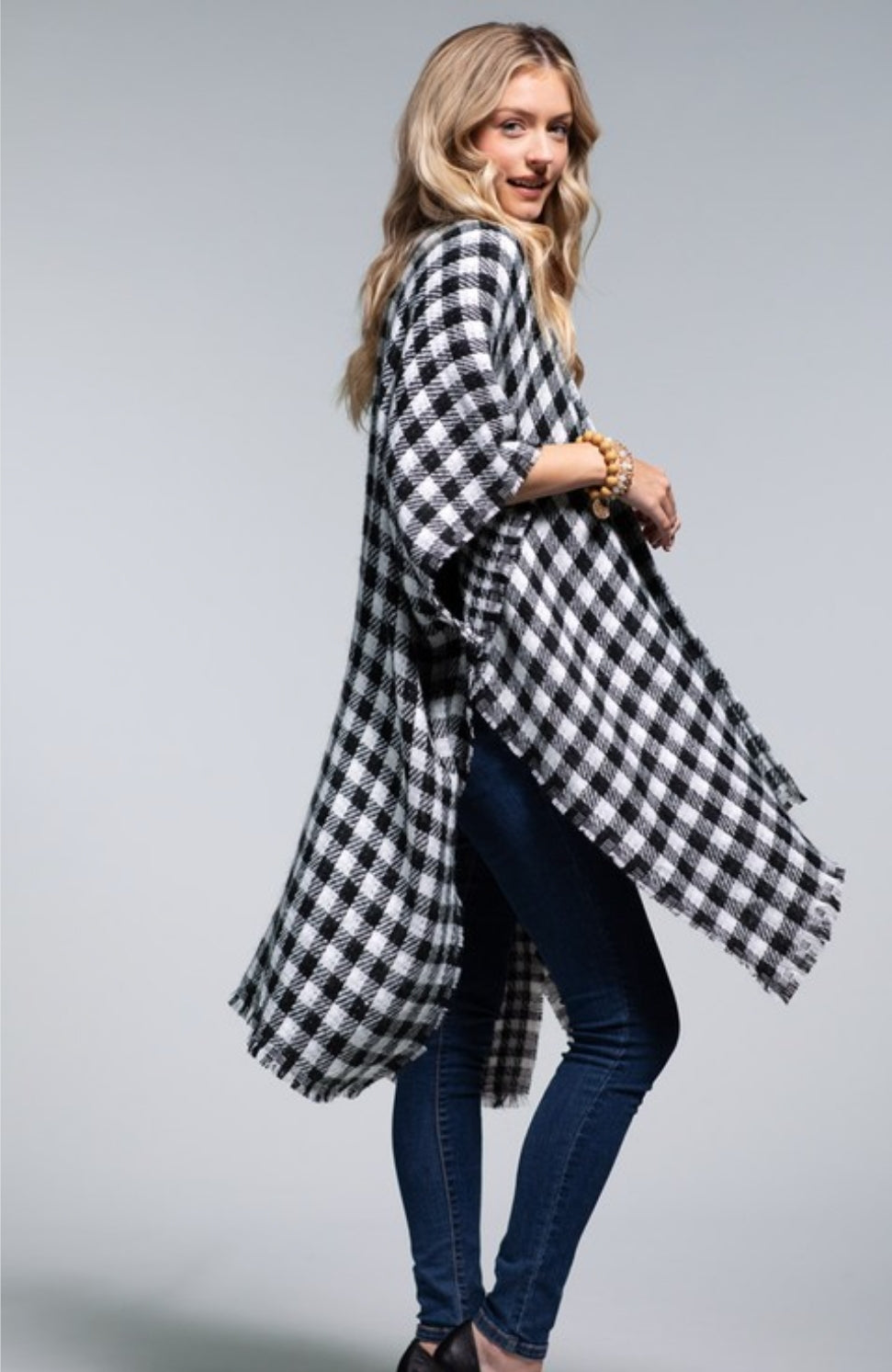 Country Christmas Open Front Tunic in white * on sale *