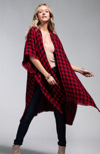 Country Christmas Open Front Tunic in red * on sale