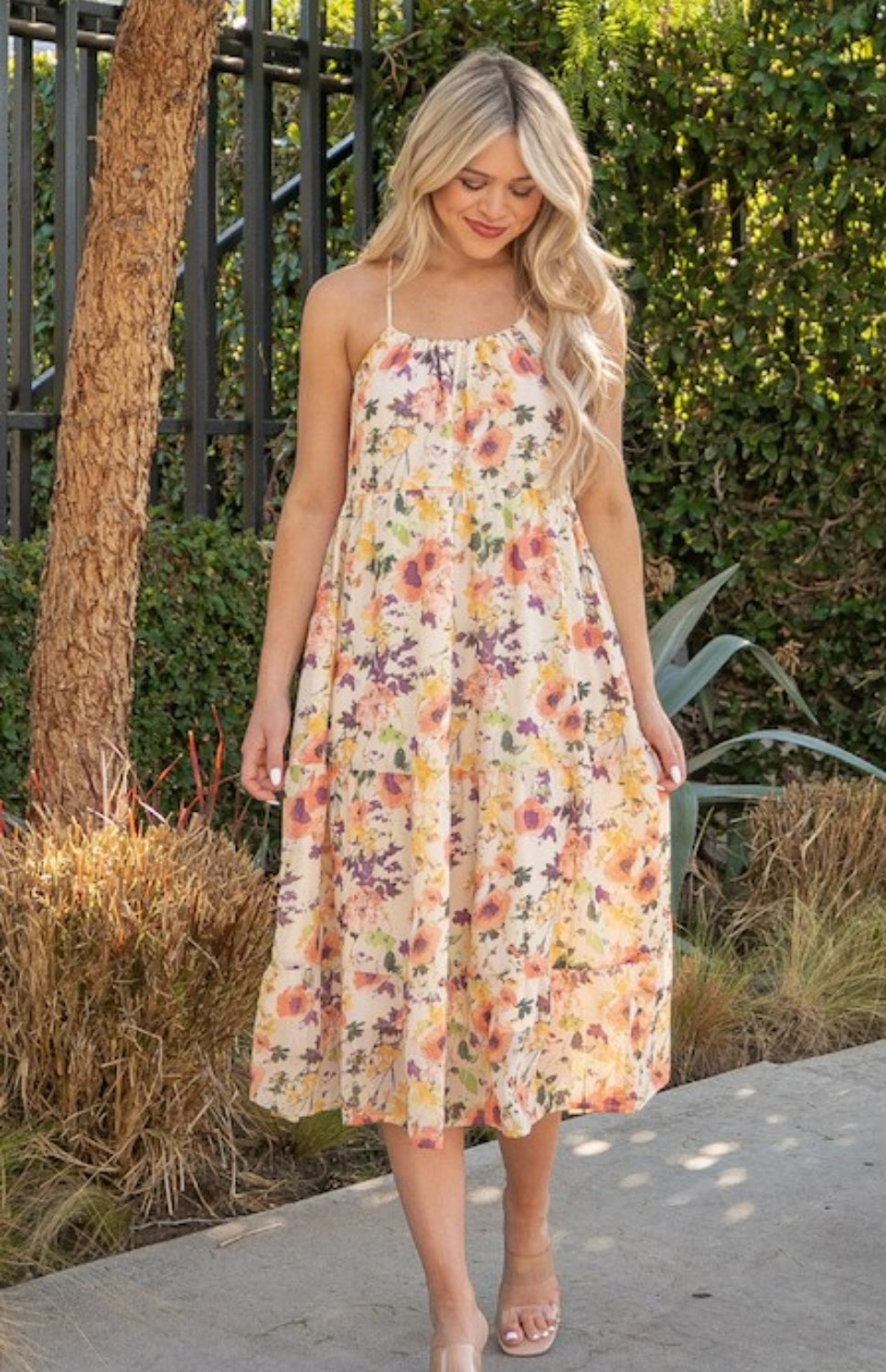 Secret Garden Floral Dress * on sale