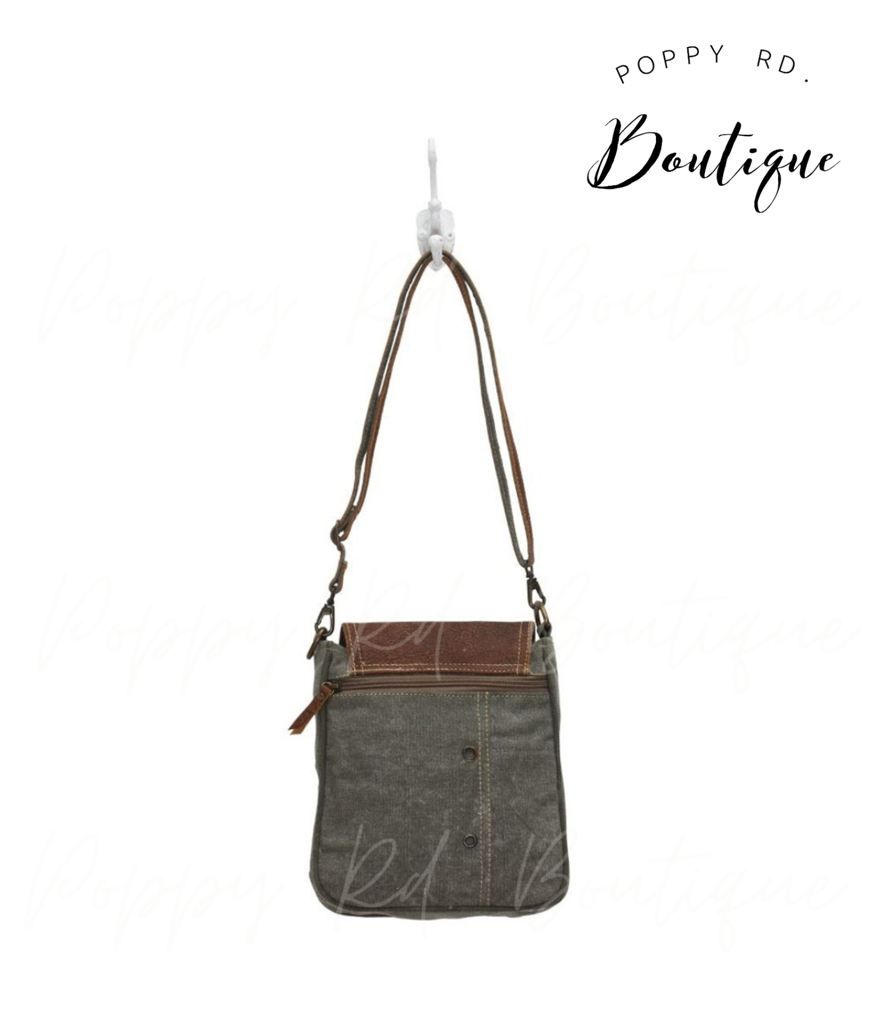 Desi Vegan Suede Taupe Crossbody Handbag | DeVanitè Boutique