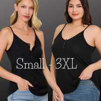 Lake Bum ribbed cami in black * on sale⁸