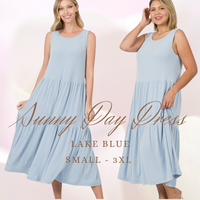 Sunny Day Dress in Lake Blue L - 3XL